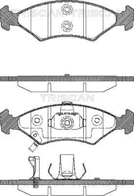 Triscan 8110 18007 - Kit pastiglie freno, Freno a disco autozon.pro