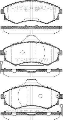 Triscan 8110 18012 - Kit pastiglie freno, Freno a disco autozon.pro