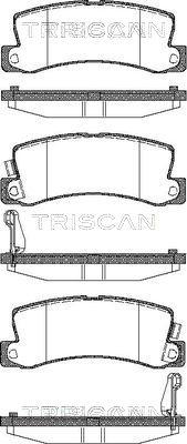 Triscan 8110 13040 - Kit pastiglie freno, Freno a disco autozon.pro