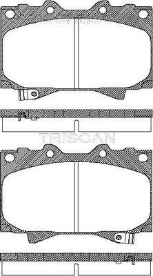 Triscan 8110 13048 - Kit pastiglie freno, Freno a disco autozon.pro