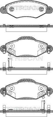 Triscan 8110 13059 - Kit pastiglie freno, Freno a disco autozon.pro