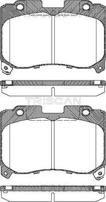 Triscan 8110 13050 - Kit pastiglie freno, Freno a disco autozon.pro