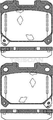 Triscan 8110 13051 - Kit pastiglie freno, Freno a disco autozon.pro