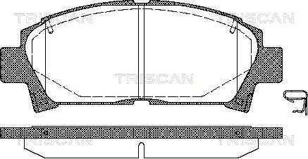 Triscan 8110 13014 - Kit pastiglie freno, Freno a disco autozon.pro