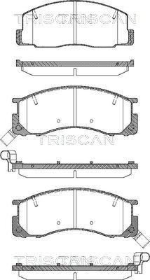 Triscan 8110 13015 - Kit pastiglie freno, Freno a disco autozon.pro