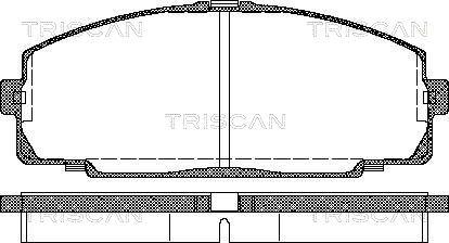 Triscan 8110 13016 - Kit pastiglie freno, Freno a disco autozon.pro