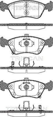 Triscan 8110 13018 - Kit pastiglie freno, Freno a disco autozon.pro