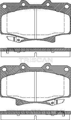 Triscan 8110 13013 - Kit pastiglie freno, Freno a disco autozon.pro