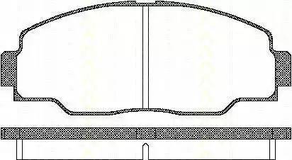 Triscan 8110 13017 - Kit pastiglie freno, Freno a disco autozon.pro