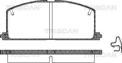 Triscan 8110 13089 - Kit pastiglie freno, Freno a disco autozon.pro