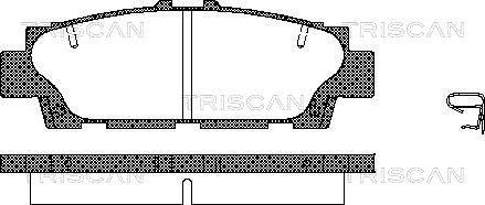 Triscan 8110 13035 - Kit pastiglie freno, Freno a disco autozon.pro