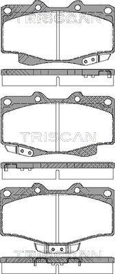 Triscan 8110 13030 - Kit pastiglie freno, Freno a disco autozon.pro