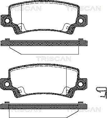 Triscan 8110 13031 - Kit pastiglie freno, Freno a disco autozon.pro