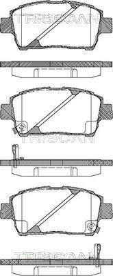 Triscan 8110 13033 - Kit pastiglie freno, Freno a disco autozon.pro