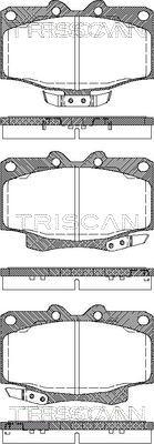 Triscan 8110 13023 - Kit pastiglie freno, Freno a disco autozon.pro