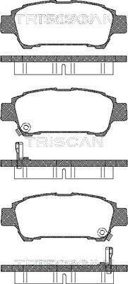 Triscan 8110 13027 - Kit pastiglie freno, Freno a disco autozon.pro