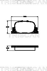 Triscan 8110 13077 - Kit pastiglie freno, Freno a disco autozon.pro