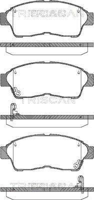 Triscan 8110 13157 - Kit pastiglie freno, Freno a disco autozon.pro