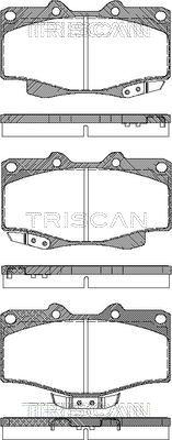 Triscan 8110 13178 - Kit pastiglie freno, Freno a disco autozon.pro