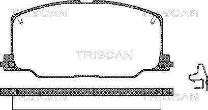 Triscan 8110 13879 - Kit pastiglie freno, Freno a disco autozon.pro