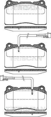 Triscan 8110 12004 - Kit pastiglie freno, Freno a disco autozon.pro