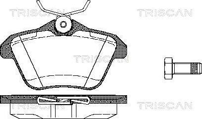 Triscan 8110 12003 - Kit pastiglie freno, Freno a disco autozon.pro