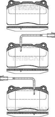 Triscan 8110 12014 - Kit pastiglie freno, Freno a disco autozon.pro