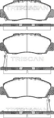 Triscan 8110 17009 - Kit pastiglie freno, Freno a disco autozon.pro