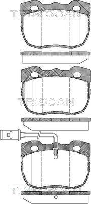 Triscan 8110 17006 - Kit pastiglie freno, Freno a disco autozon.pro