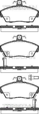 Triscan 8110 17001 - Kit pastiglie freno, Freno a disco autozon.pro