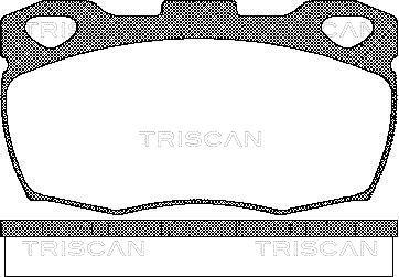 Triscan 8110 17003 - Kit pastiglie freno, Freno a disco autozon.pro