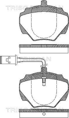 Triscan 8110 17007 - Kit pastiglie freno, Freno a disco autozon.pro