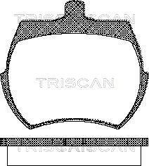 Triscan 8110 17019 - Kit pastiglie freno, Freno a disco autozon.pro