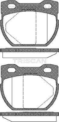 Triscan 8110 17013 - Kit pastiglie freno, Freno a disco autozon.pro