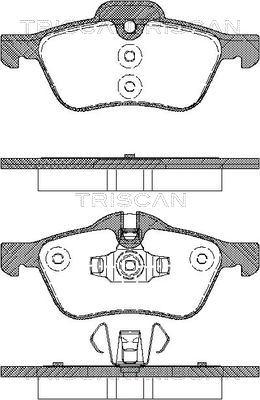 Triscan 8110 17017 - Kit pastiglie freno, Freno a disco autozon.pro