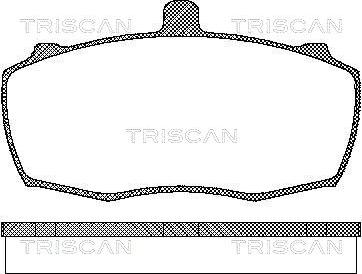 Triscan 8110 17838 - Kit pastiglie freno, Freno a disco autozon.pro