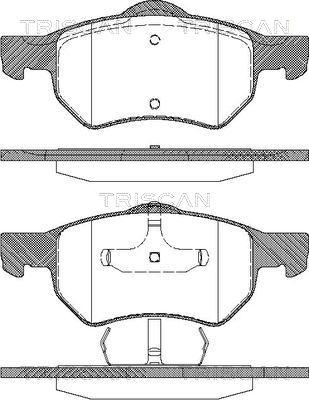 Triscan 8110 80598 - Kit pastiglie freno, Freno a disco autozon.pro