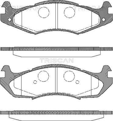 Triscan 8110 80524 - Kit pastiglie freno, Freno a disco autozon.pro