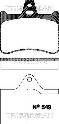 Triscan 8110 38004 - Kit pastiglie freno, Freno a disco autozon.pro