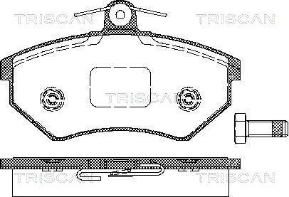 Triscan 8110 29986 - Kit pastiglie freno, Freno a disco autozon.pro