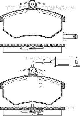 Triscan 8110 29987 - Kit pastiglie freno, Freno a disco autozon.pro