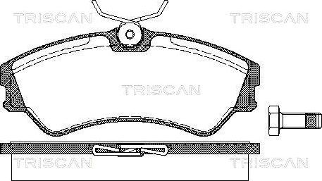 Triscan 8110 29939 - Kit pastiglie freno, Freno a disco autozon.pro