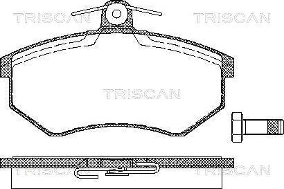 Triscan 8110 29934 - Kit pastiglie freno, Freno a disco autozon.pro