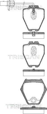 Triscan 8110 29045 - Kit pastiglie freno, Freno a disco autozon.pro