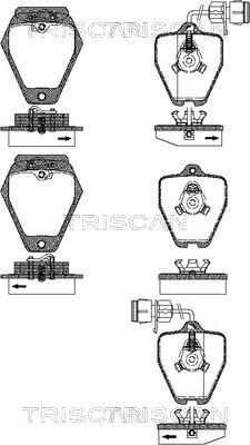 Triscan 8110 29046 - Kit pastiglie freno, Freno a disco autozon.pro