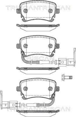 Triscan 8110 29041 - Kit pastiglie freno, Freno a disco autozon.pro