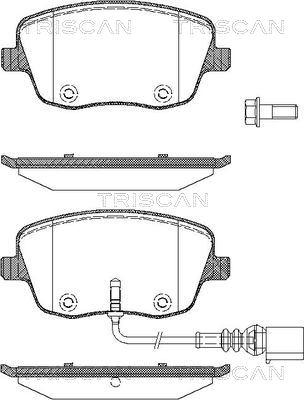 Triscan 8110 29043 - Kit pastiglie freno, Freno a disco autozon.pro