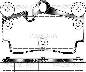 Triscan 8110 29050 - Kit pastiglie freno, Freno a disco autozon.pro