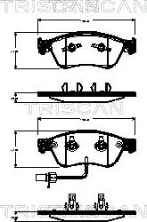 Triscan 8110 29068 - Kit pastiglie freno, Freno a disco autozon.pro