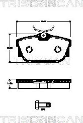 Triscan 8110 29063 - Kit pastiglie freno, Freno a disco autozon.pro